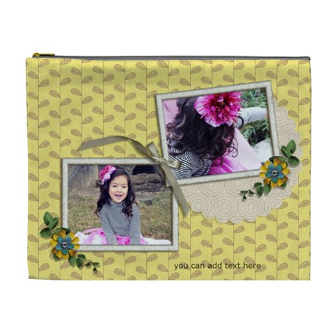 Xl Cosmetic Bag: Moments To Hold By Jennyl Front