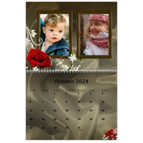 Valentine Wall Calendar (any Year) By Deborah Oct 2024