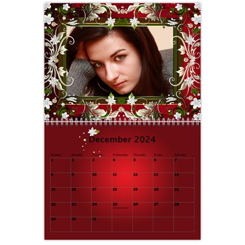 Valentine Wall Calendar (any Year) By Deborah Dec 2024