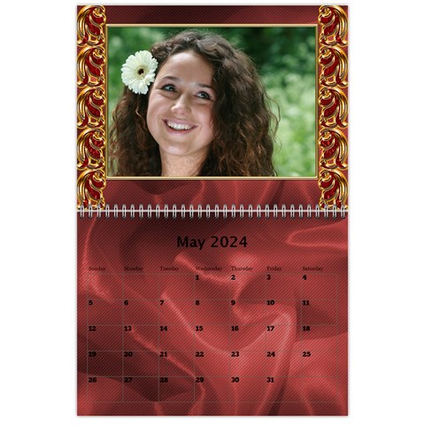 Valentine Wall Calendar (any Year) By Deborah May 2024