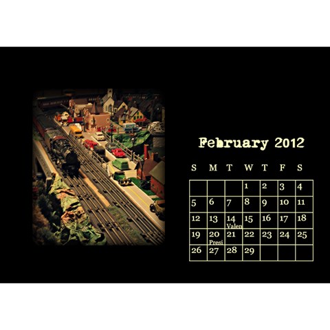 Train Calendar By Joshua Irvine Feb 2012