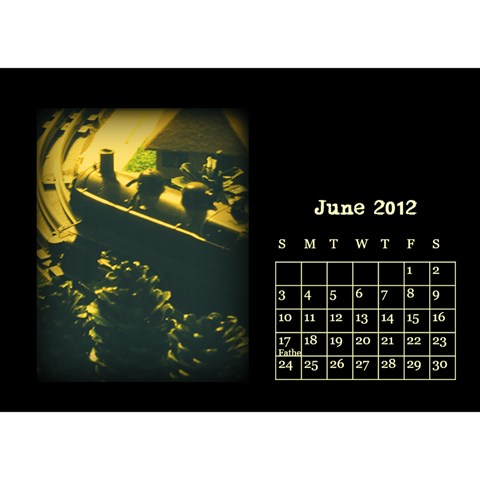 Train Calendar By Joshua Irvine Jun 2012