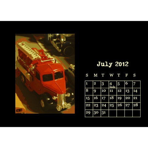 Train Calendar By Joshua Irvine Jul 2012