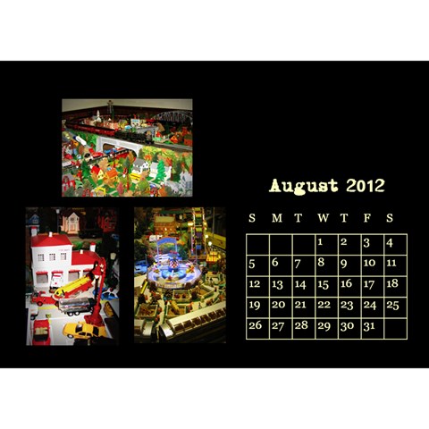 Train Calendar By Joshua Irvine Aug 2012