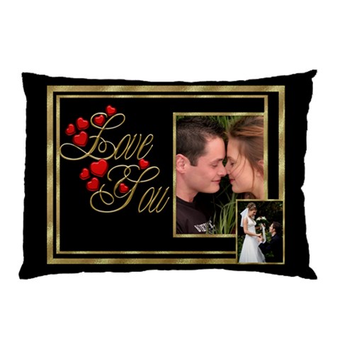 Love You (2 Sided) Pillow Case By Deborah Front