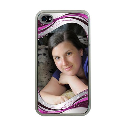 Pink Wave Apple Iphone 4 Case (clear) By Deborah Front