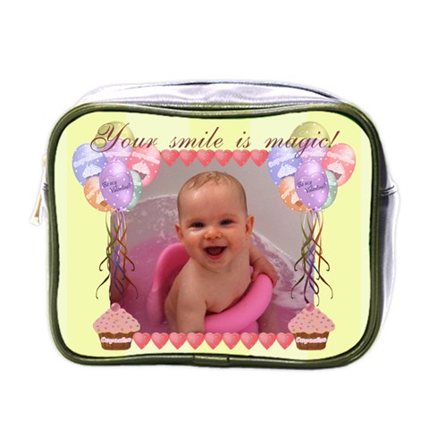 Your Smile Is Magic! Mini Toiletry Bag By Claire Mcallen Front