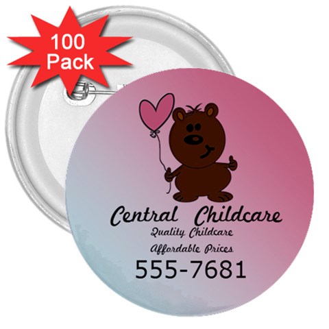 Childcare Button By Patricia W Front