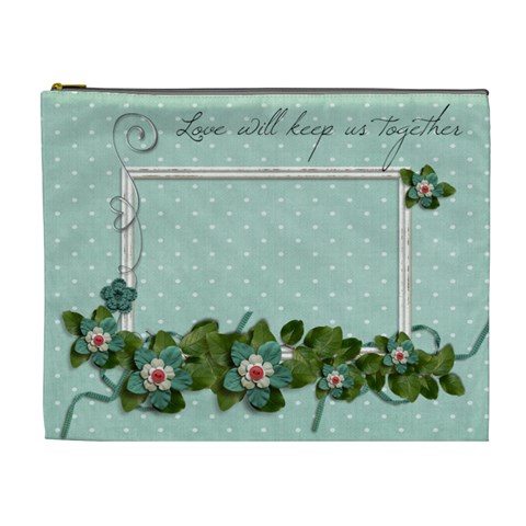 Xl Cosmetic Bag: Love Together By Jennyl Front