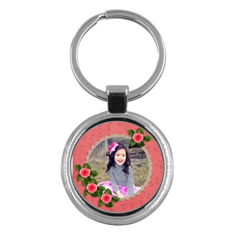 Keychain: Roses By Jennyl Front