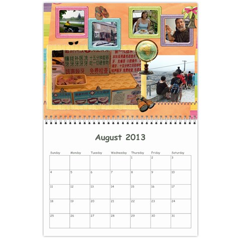Calendar 18 Mo 2012 Aug 2013