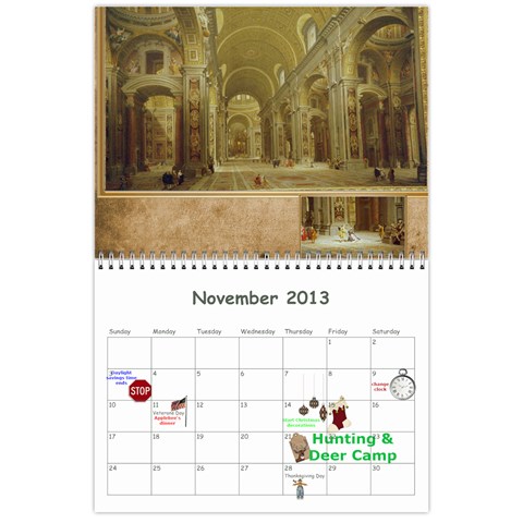 Calendar 18 Mo 2012 Nov 2013