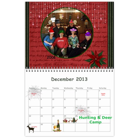 Calendar 18 Mo 2012 Dec 2013