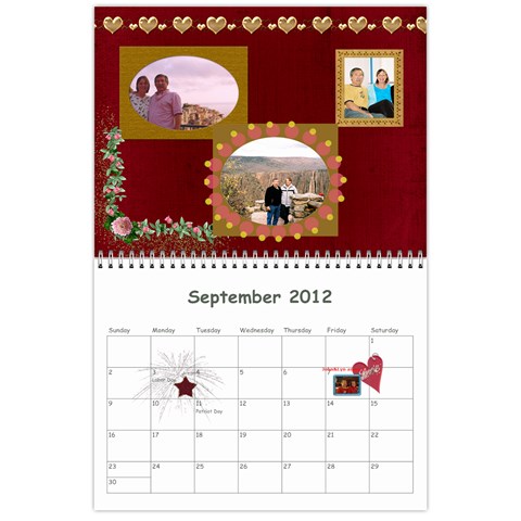 Calendar 18 Mo 2012 Sep 2012