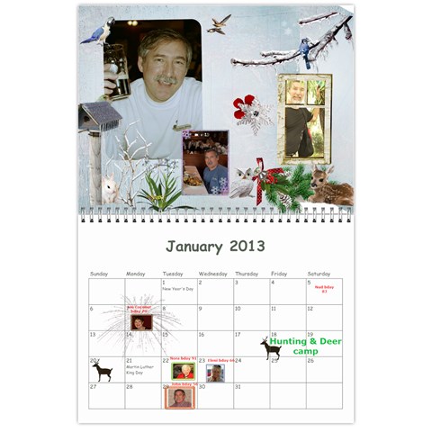 Calendar 18 Mo 2012 Jan 2013