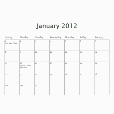 Nature Calendar By Hadassa Seliger Feb 2012