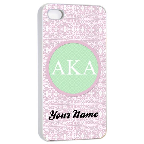 Alpha Kappa Alpha Sorority Iphone 4/4s Case By Klh Front