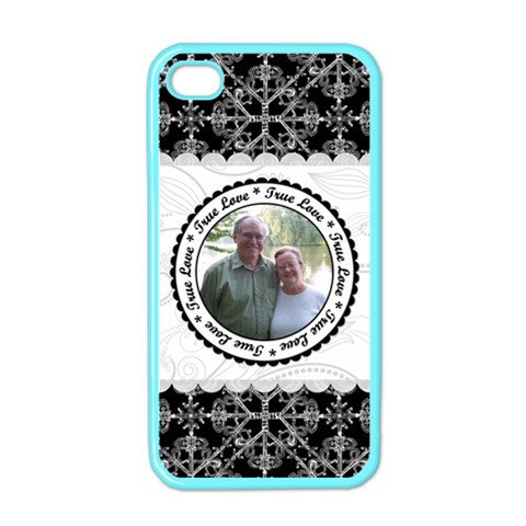 True Love Black, White, & Pink Apple Iphone Case (color) By Klh Front