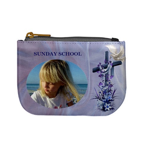 Sunday School Mini Coin Purse By Deborah Front