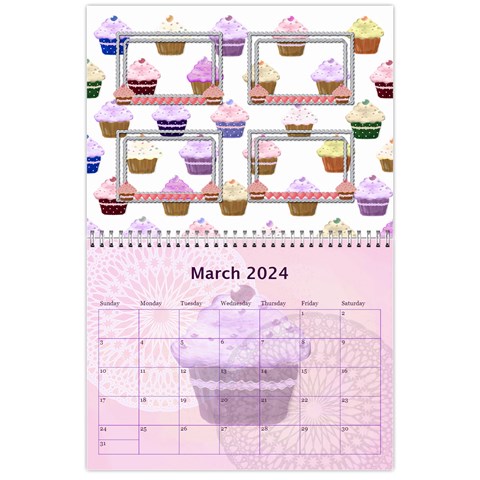 2024 Cupcake Calendar March By Claire Mcallen Mar 2024