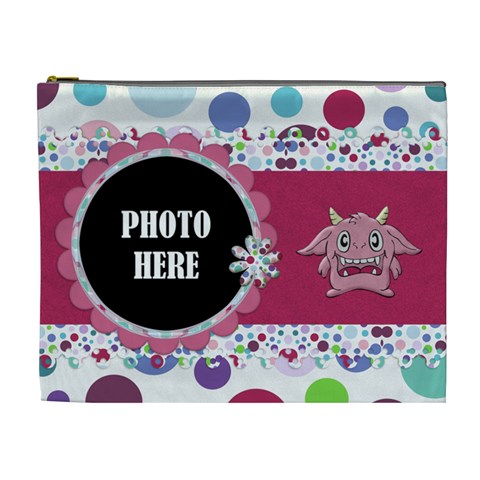 Monster Party Xl Cosmetic Bag 2 By Lisa Minor Front