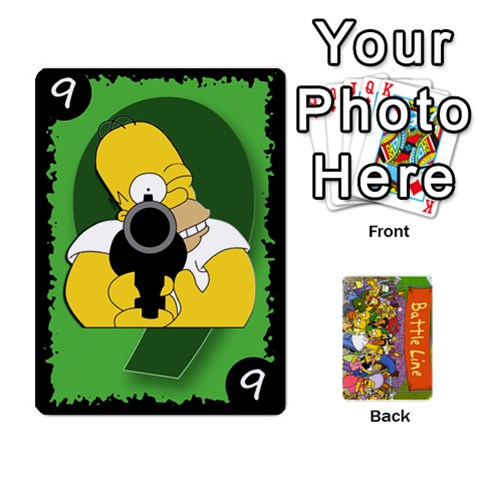 Simpsons Battle Line (deck 1) By Heath Doerr Front - Spade3