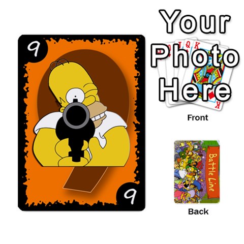 Simpsons Battle Line (deck 1) By Heath Doerr Front - Spade4