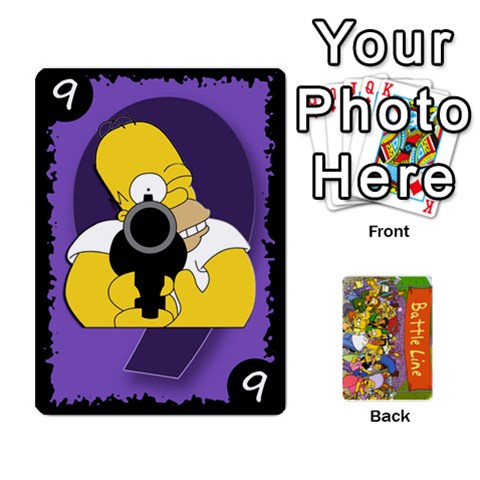 Simpsons Battle Line (deck 1) By Heath Doerr Front - Spade5
