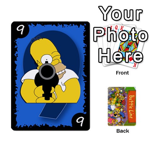 Simpsons Battle Line (deck 1) By Heath Doerr Front - Spade7