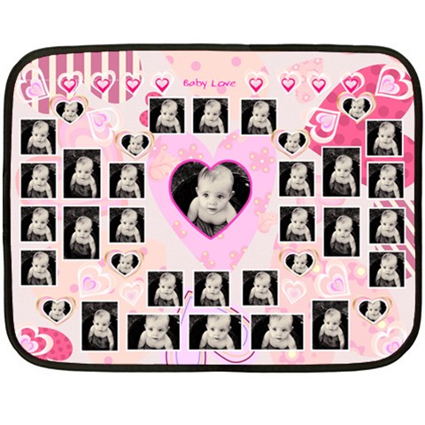Baby Love Mini Blanket By Birkie 35 x27  Blanket