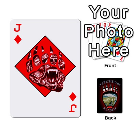 Jack Ketchikan Bear Paw Cards By Jeff Whitesides Front - DiamondJ