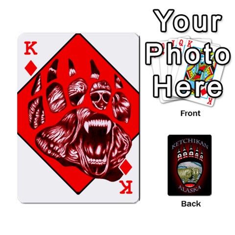 King Ketchikan Bear Paw Cards By Jeff Whitesides Front - DiamondK