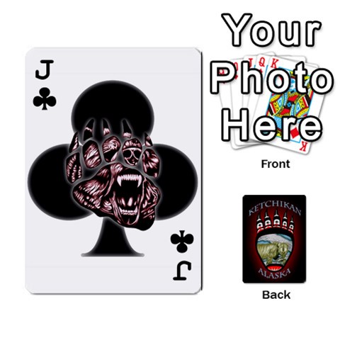 Jack Ketchikan Bear Paw Cards By Jeff Whitesides Front - ClubJ