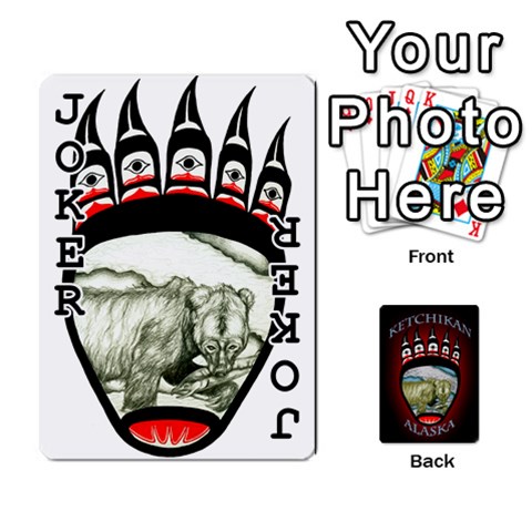 Ketchikan Bear Paw Cards By Jeff Whitesides Front - Joker1