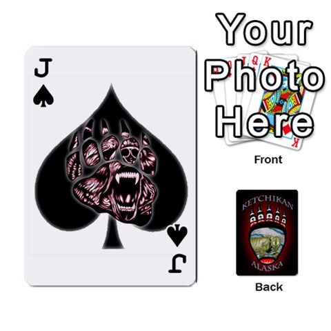 Jack Ketchikan Bear Paw Cards By Jeff Whitesides Front - SpadeJ