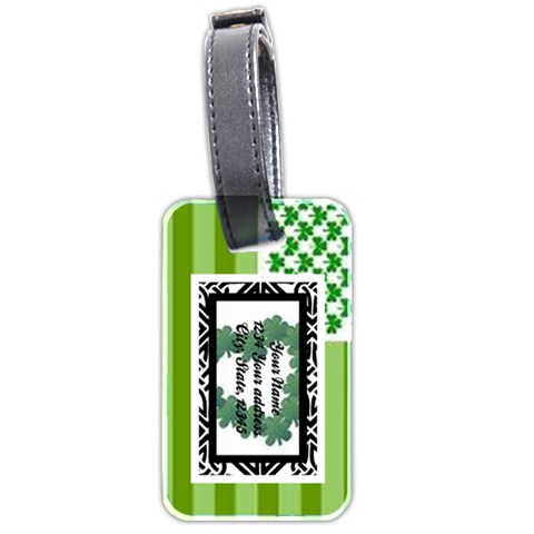 St Patrick s Day Irish Luggage Tag By Kimberly Front