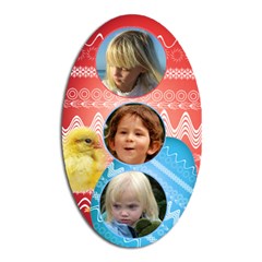 Diet Easter magnet 2 - Magnet (Oval)