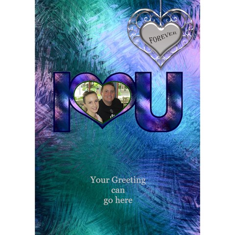 Stained Glass Love You 3d Card By Deborah Inside
