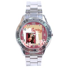 Spring of love - Stainless Steel Analogue Watch