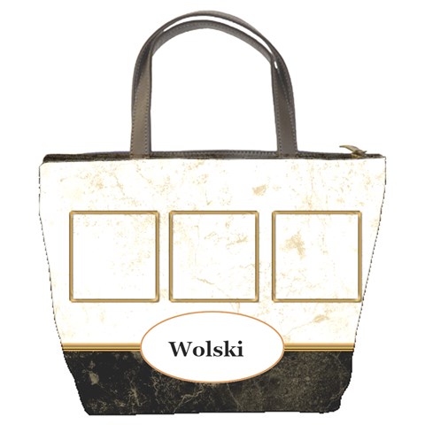 Gold And Marble Bucket Bag By Deborah Back