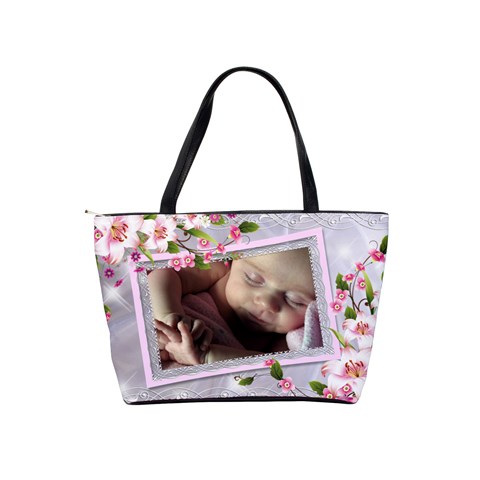 Floral Pink Classic Shoulder Bag By Deborah Back