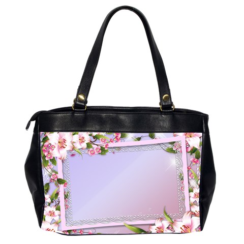 Pink Floral Oversize Office Bag (2 Sided) By Deborah Back