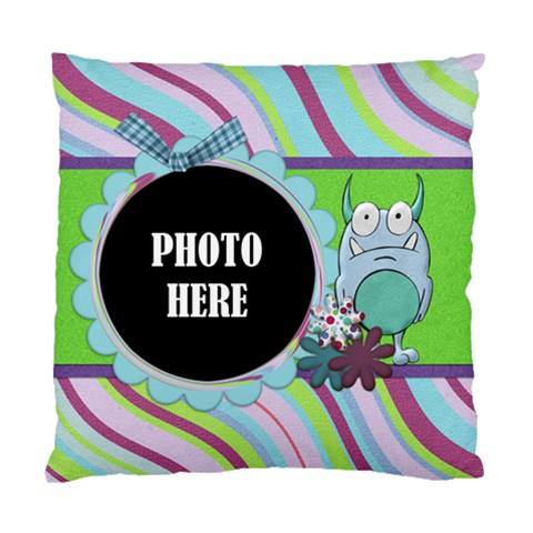 Monster Party 1 Sided Cushion 1 By Lisa Minor Front