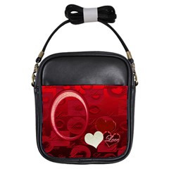 I Heart You red girls sling bag