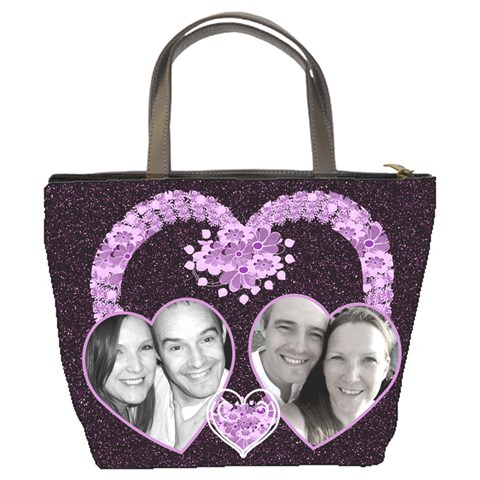 Purple Heart Bag By Claire Mcallen Back