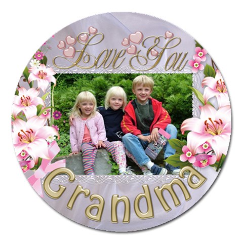 Love You Grandma Magnet By Deborah Front