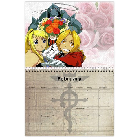 Fma Calendar By Krystal Feb 2013