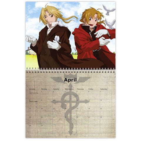 Fma Calendar By Krystal Apr 2012