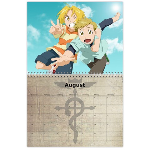 Fma Calendar By Krystal Aug 2012