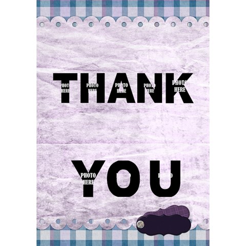 3d Lavender Rain Thank You Card 1 By Lisa Minor Inside